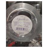 Pair of Hallmark Signature Clear Glass Candle Holders od Use as Vases.  About 10 Inches Tall