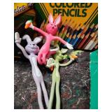 Art Supply and Game Bundle with Bunny Figures