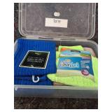 Microfiber Cleaning Cloth Set with Storage Container