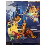 7 LARGE DISNEY GIFT BAGS - Disney Characters Gift Bag with Castle Scene