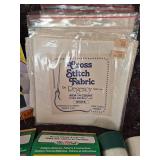 Walmart Craft Supply Bundle - Buttons, Ribbons and Cross Stitch