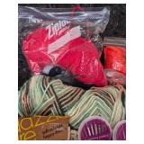 Mixed Yarn and Crochet Supply Lot