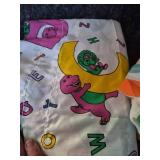 Barney Twin Bed Sheet Set - 2 Sheets, One Fitted Sheet and One Valance