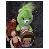Mixed Toy Lot - Care Bear, Dolls and Play Items