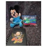 Disney Mickey Mouse Plush with Bad Girl Notebook