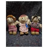 Furskins Bear Family Set - Country Style