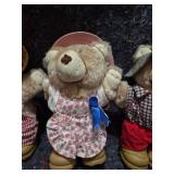 Furskins Bear Family Set - Country Style