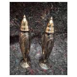 La France Reg Art Deco Silver Plated Salt and Pepper Shakers