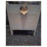 Wooden Heart-Back Bench