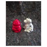 Fire Hydrant and Dalmatian Salt and Pepper Shakers
