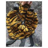 Tiger Print Plush Back Pack