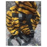 Tiger Print Plush Back Pack