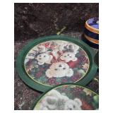 Holiday Decorative Storage Tin Set