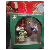 Christmas House Glass Holiday Ornaments Collection