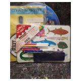 Craft Supply Bundle - Cross Stitch Kit and Drawing Stencils