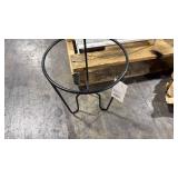 Iron Indoor Outdoor Plant Stand Black 8.6\"x8.6\"x10.6\" - Room Essentialsâ¢: Metal Planter Holder, No Assembly Required - Retail: $12