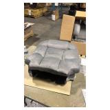 Gray kids recliner with cupholders and foot rest - Retail: $0