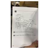 Kids table and chair sets with paper roller ï¿¼ - Retail: $0