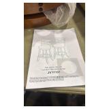 Swivel barstool set of two with cushion top - Retail: $0