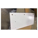 Costway Electric Fireplace 18\" with Mantel Stand with Shelf 4650 BTUs 1400W (mantel 31in Tall, 32in Long) - Retail: $0