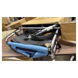 Costway Dog Bike Trailer Foldable Pet Cart with 3 Entrances for Travel - Retail: $0