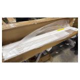 Twin Over Twin Solid Wood Low Bunk Bed with Full Guardrails & Integrated Ladder - Retail: $0