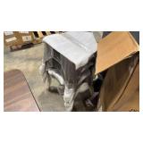 Metal Dining Chairs Set of 4, Stackable Kitchen Chairs with Wood Seat & Removable Backrest - Retail: $0