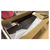 Vintage Computer Desk with Storage Shelves and 4 Drawers - Retail: $0