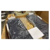 Costway 59-in W x 28.5-in H Black Steel Garden Bench - Retail: $0