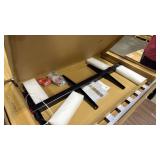 ERGOMASTER Hitch Cargo Carrier, 500lb Capacity Trailer Hitch Mount Cargo Carrier with Ramp, 50\" x 29.5\" Aluminum Cargo Carrier with High Side Rails for RV, Truck, SUV, Van, Car - Retail: $0