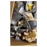 Assorted collection of Pewter and Metal Kitchenware and some fun antiques !