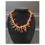 Natural Branch Coral Necklace with Gold Clasp