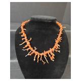Natural Branch Coral Necklace with Gold Clasp