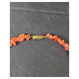 Natural Branch Coral Necklace with Gold Clasp