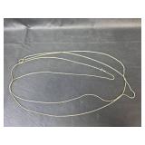 78in Sterling Silver Box Chain Necklace 20.79gm