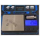 Sterling Silver Infinity Box Chain Necklace 2.50gm