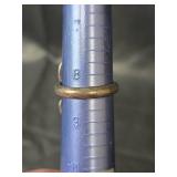 Native American Handcrafted Sterling Silver Turquoise Ring, 11.19gm, Size 8.5