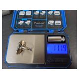 Native American Handcrafted Sterling Silver Turquoise Ring, 11.19gm, Size 8.5