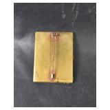 Italian Micro Mosaic Floral Brooch Stamped Made in Italy