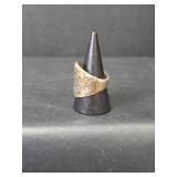 Handcrafted Sterling Silver Hammered Band Ring, Stamped 925, Size 8.75,  14.16gm