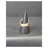 Handcrafted Sterling Silver Hammered Band Ring, Stamped 925, Size 8.75,  14.16gm