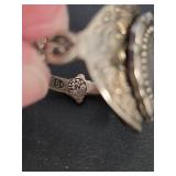 Sterling Silver Statement Ring, Stamped Made in Holland,  Size 8, 6.48gm