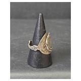 Sterling Silver Statement Ring, Stamped Made in Holland,  Size 8, 6.48gm