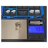 Native American Green Turquoise Sterling Silver Ring, Stamped Cortez H, Size 4.75, 4.93gm