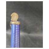 Native American Style Sterling Silver Coral Ring, Size 4, 7.26gm