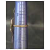 Native American Sterling Silver Turquoise Ring, Size 7, 12.74gm