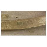 Sterling Silver Abalone Shell Flower Triple Band Bracelet from Mexico 34.23gm