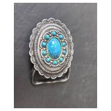 Southwestern Turquoise Cluster Belt Buckle