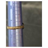 Native American Sterling Silver Coral and Turquoise Ring, Size 7.5,  8.41gm