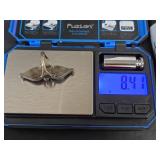 Native American Sterling Silver Coral and Turquoise Ring, Size 7.5,  8.41gm